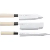 Satake Houcho Messenset 3pcs - Messen & mesaccessoires Koolstofstaal Roestvrij staal - SHG104W