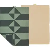 Södahl Twist Theedoek 50 x 70 cm 2 stuks Hedge Green