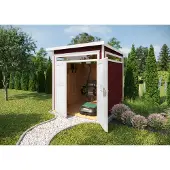 Weka Tuinhuis 265 - Rood - 235x239cm