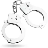 Huismerk Metalen Handboeien - Zilver