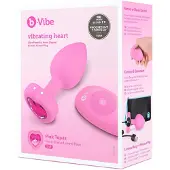 B-Vibe - Vibrating Heart - Vibrerende anaalplug met afstandsbediening - S/M