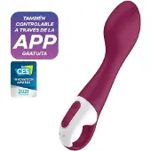Satisfyer Hot Spot - oplaadbare, verwarmende G-spot vibrator (rood)