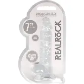 Realrock 7" / 18 cm Realistic Dildo With Balls - Transparent