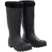 vidaXL Gummistiefel met uitneembare binnenvoering, zwart, maat 43, PVC