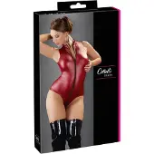 Cotelli Collection Sexy Body met open kruis mogelijkheid - Bordeaux Rood
