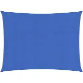 vidaXL Zonnezeil 160 g/m² rechthoekig 5x6 m HDPE blauw