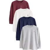 Next Shirt navy / grijs / rood / offwhite