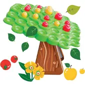 Quercetti balansspel Appelboom - educatief kinderspel.