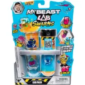 BEAST LAB Pack of 5 mini figurines - - SWARMS ATOMIC - Ages 5 and up