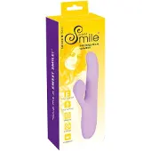 Sweet Smile SMILE Thrusting - roterende, stotende vibrator met clitorisstimulatie (paars)