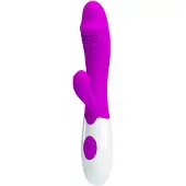 Pretty Love Snappy - waterdichte G-spot vibrator met clitorisstimulator (paars)