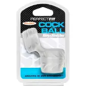 Perfect Fit - SilaSkin Cock Penisring en Teelbalrek-ring (wit)