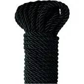 Fetish Silky Rope - shibari bondagetouw (10 m, zwart)