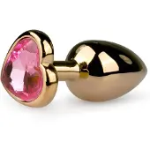 EasyToys - anale plug metaal - goud roze - 2,5 cm