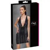 Cotelli Collection Sexy Slangenprint Jurk - Zwart