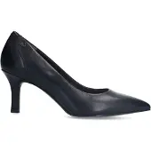 No Stress Zwarte leren klassieke pumps | Maat 36