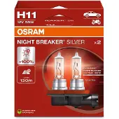 Osram Automotive 4062172387699 Halogeenlamp Night Breaker Silver H11 55 W 12 V