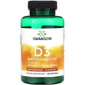 Swanson Health Ultra Vitamine D-3 2000iu W/Coconut Oil