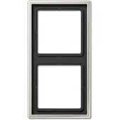 JUNG ES2982 Afdekking Frame 2-voudig RVS 1 stuk(s)