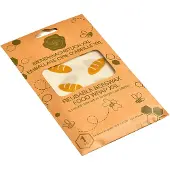 Bee's Wax Huishoudfolie Brood Wrap Geel Bruin 43 x 58 cm