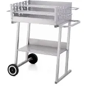 Tepro houtskoolgrill 'Pasadena' inclusief kunststof wielen. Grilloppervlak: 2x ongeveer 56x18 cm. Grillwagen