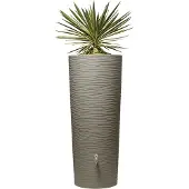 Garantia NATURA 2-in-1 Regenopslag, Regenvat, Regenopslag 350 liter, 62x62x150 cm (L x B x H), Sahara crème; 326152
