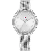 Tommy Hilfiger Analoog horloge 'DEMI' zilver / transparant / wit