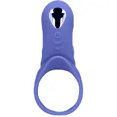 Loveline Vibrating Cockring with Clit Stimulation - Tamiya Blue
