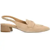 Manfield Beige suède slingbacks | Maat 39