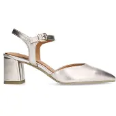 No Stress Goudkleurige leren slingbacks | Maat 39