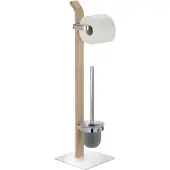Wenko Staande wc-garnituur Samona Nature, wc-borstelhouder