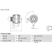 Bosch 0 986 084 760 Dynamo / Alternator