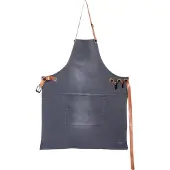Dutchdeluxes Schort Dutchdeluxes Amazing Apron BBQ Style Denim Washed Grey