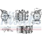 Nissens Compressor, airconditioning 891106