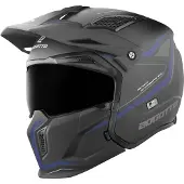 Bogotto Radic WN-ST 22.06 Zwart Blauw Jethelm Maat S