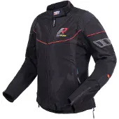 Rukka AirGobina 2.0 Dames Zwart Rood Textiele Motorjas Maat 40