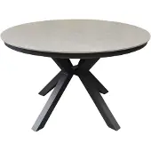 AVH-Collectie Samantha dining tuintafel 120xH75 cm rond antraciet keramisch blad
