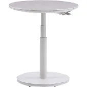 AVH-Collectie San Sebastian verstelbare bijzettafel 59xH45-65 cm rond aluminium sintered stone latte