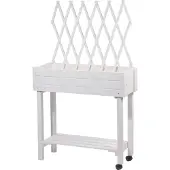 Dobar Moestuinbak met rek (Wit)