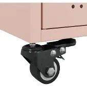 vidaXL Salontafel 68x50x43,5 cm staal roze