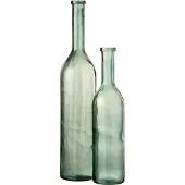 J-Line 12087 Vaas Cancun Glas Groen Large - 21 x 21 x 101 cm