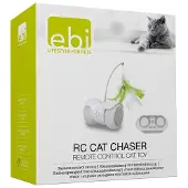 Ebi - Speelgoed Voor Dieren - Kat - Rc Cat Chaser 11x11x7,3cm Wit/groen - 1st