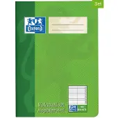 Oxford 100302812, Afbeelding, Groen, Rood, A5, 80 vel, 90 g/m², Gelijnd papier