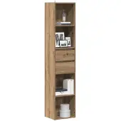 vidaXL Boekenkast 36x30x171 cm bewerkt hout artisanaal eikenkleur