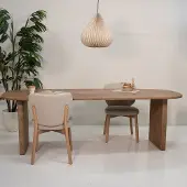 Giga Meubel Eettafel Gin Naturel Deens Ovaal 200cm
