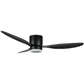 Ylumen Plafondventilator Brezza 3 blad 132 cm met verlichting zwart