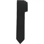 Olymp Super Slim Stropdas zwart, Effen