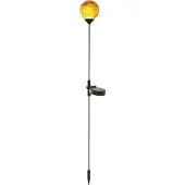 Star Trading Oranje led grondspies lamp Roma op zonne-energie