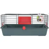Zolux Kooi voor grote knaagdieren, CLASSIC, 80 cm, grijs-rood