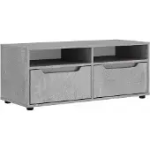 vidaXL Tv-meubel VISNES 100x40x38 cm bewerkt hout betongrijs